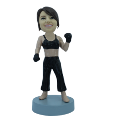 Figura personalizable Mujer boxeador
