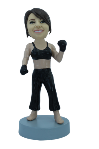 Custom bobblehead Woman boxer