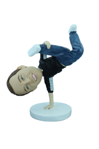 Custom bobblehead Break dancer