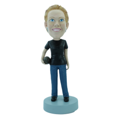 Custom bobblehead Fan of rugby