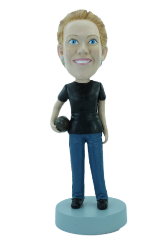 Custom bobblehead Fan of rugby