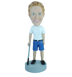 Custom bobblehead Woman golfer