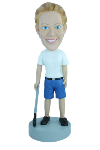 Custom bobblehead Woman golfer