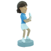 Figurine personnalisée joueuse de tennis