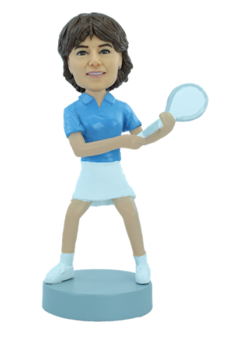 Figurina personalizzabile Donna giocatore di tennis