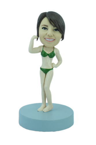 Figurine personnalisée en miss muscle