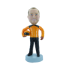 Custom bobblehead football action