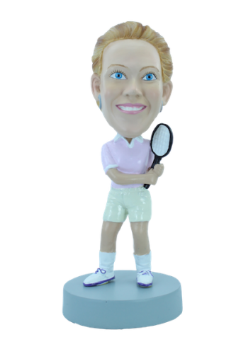 Custom bobblehead Tennis woman