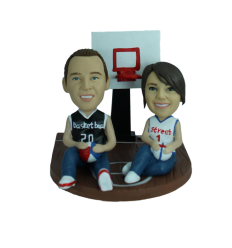 Custom bobblehead Our basketball court