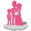 Figurine personnalisée mariage (100%) + 1 enfant