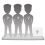 Figurines personnalisées à 100% 3 personnes + accessoire taille M
