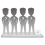 Figurine personnalisable à 100% 4 personnes + accessoire taille S
