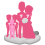Figurine personnalisée mariage (100%) + 3 enfants