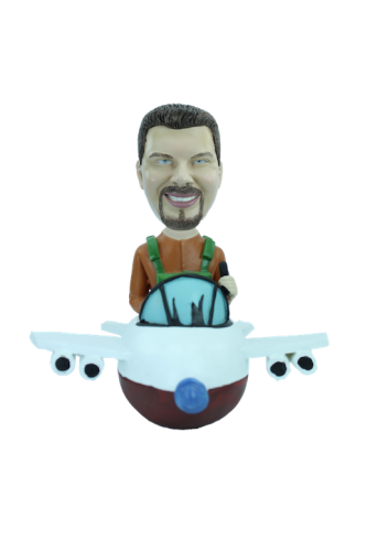 Figurine personnalisée d'aviateur