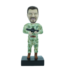 Figurine personnalisée en militaire