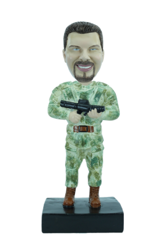Figurine personnalisée en militaire