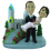 Figurine personnalisée mariage "Allons au château"