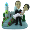 Figura de boda personalizable con castillo
