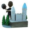 Figura de boda personalizable con castillo