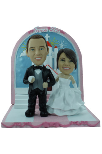 Custom wedding bobblehead 