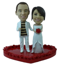 Custom wedding bobblehead 