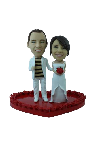 Custom wedding bobblehead 