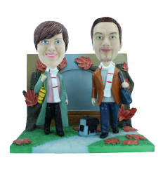 Custom bobblehead Autumn stroll