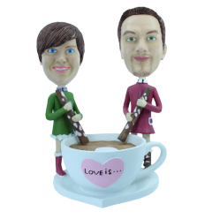 Figurine personnalisée le café de l'amour