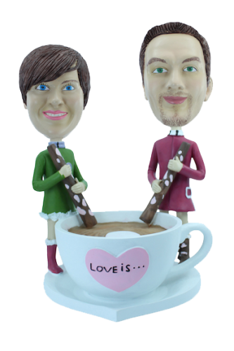 Figurine personnalisée le café de l'amour