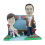 Figurine personnalisée "Promenade d automne"