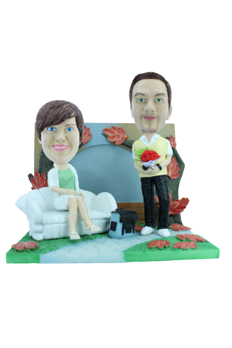 Figura de boda personalizable Paseo de otoño