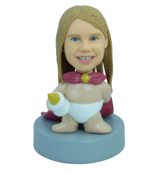 Figurine personnalisée bébé fille