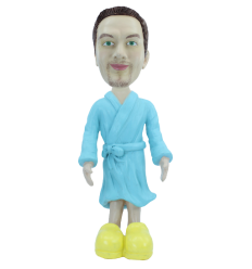 Figurine personnalisée en robe de chambre