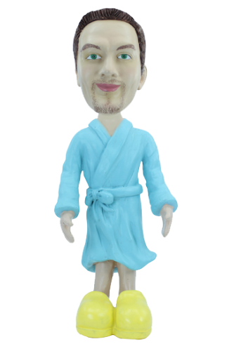 Figurine personnalisée en robe de chambre