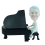 Figurine personnalisée "Pianiste"